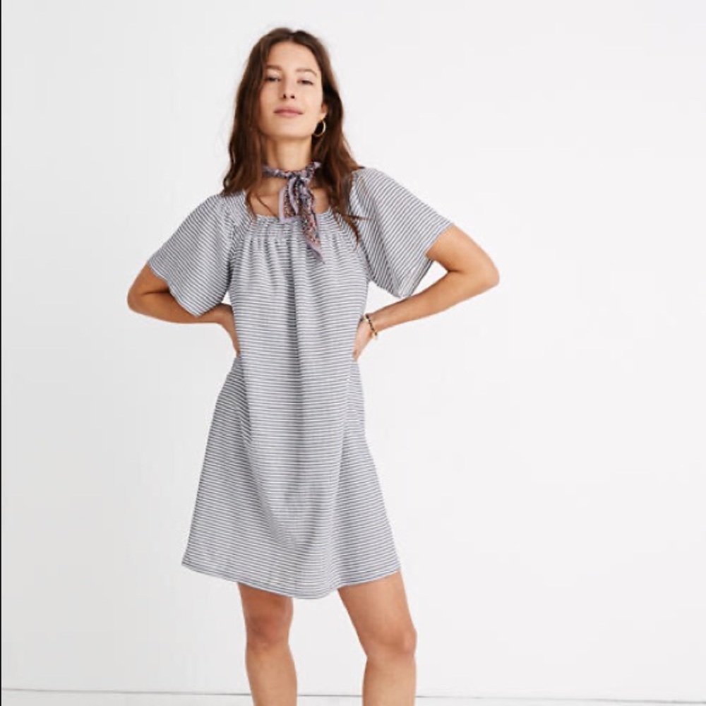 Madewell Texture and Thread smocked dress
